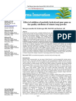 Effect of Addition of Partially Hydrolyzed Guar Gum On