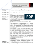 Determination of Fruit Quality Parameters of Ten