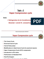 Topic 2 - Vapor Compression and Air, Refrigeration Cycles