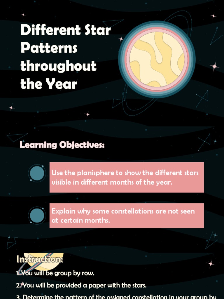 Different Star Patterns Throughout The Year | PDF
