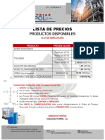 Lista de Precios Productos Actuales 24abril2023