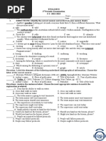 1st QTR Periodic Exam 2022-2023 - GRADE 8