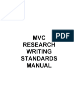 MVC Writing Standards Manual