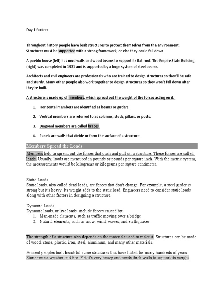 Structural Engineering Essentials | PDF | Beam (Structure) | Truss