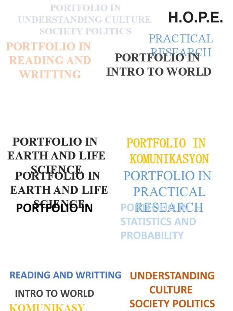 HUMSS 11 Portfolio Overview | PDF