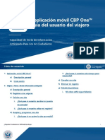 CBP One - User Guide - Traveler Land Submit Advance Information - Spanish - 2