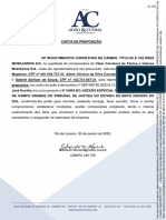 Carta de Preposição Modelo