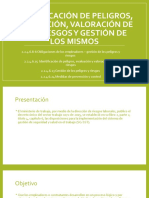 Identificacion de Peligros, Evaluacion, Valoracion y Gestion de Los Riesgos.