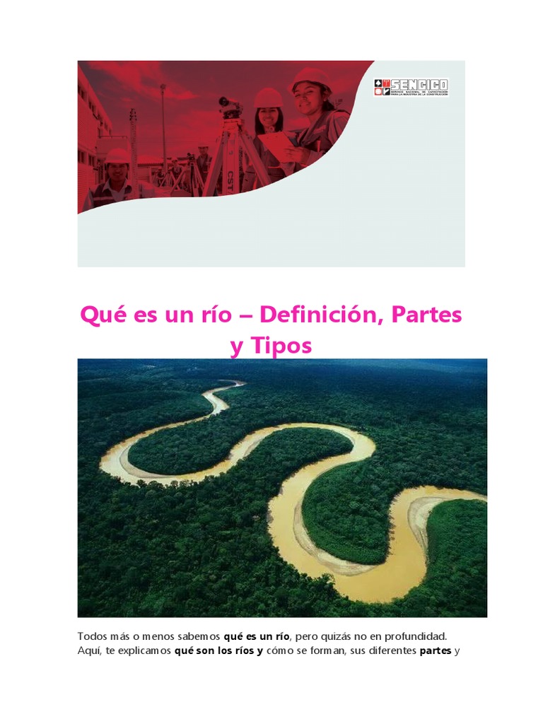 Partes y definición de un río | PDF | Río | Agua