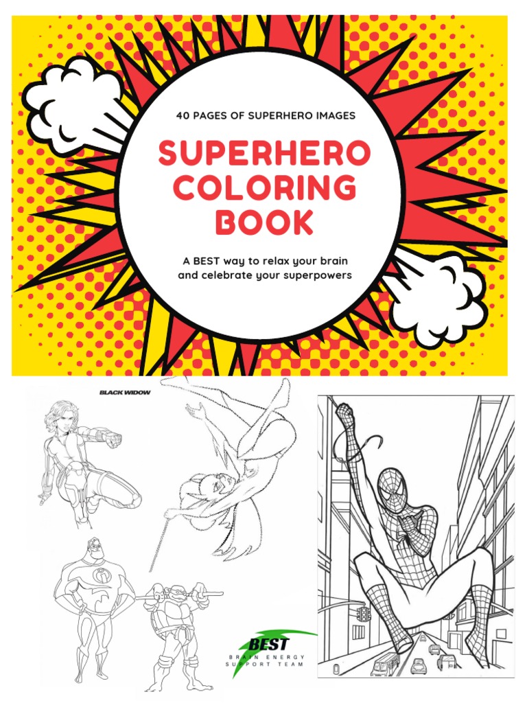 Superhero Coloring Book 1 | PDF
