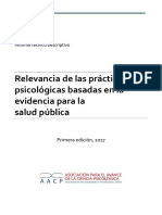 AACP - Practicas Psicologicas Basadas en La Evidencia para La Salud Publica