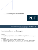 It EA Value Proposition Template