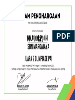 (Buat Banyak 1) White Colorful Geometric Certificate (33 × 21.5 CM) (33 × 21.5 CM)