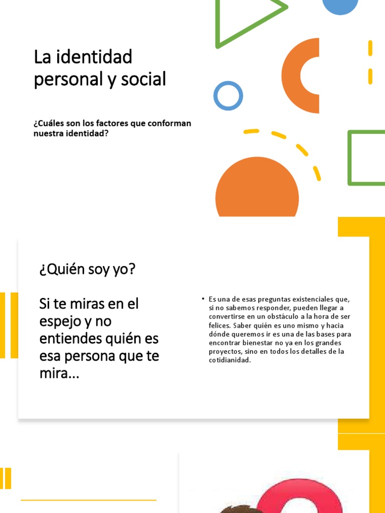 Construcción de la Identidad Personal y Social | PDF | Sicología ...