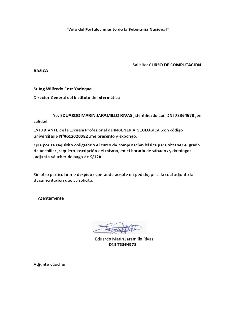 Solicitud | PDF