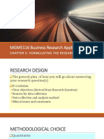 Chapter 5-Formulating The Research Design