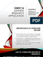 Chapter 3-MGM5116 Critically Reviewing The Literature