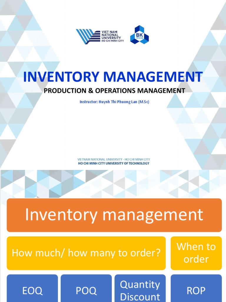 ROP and EOQ in Inventory Management | PDF