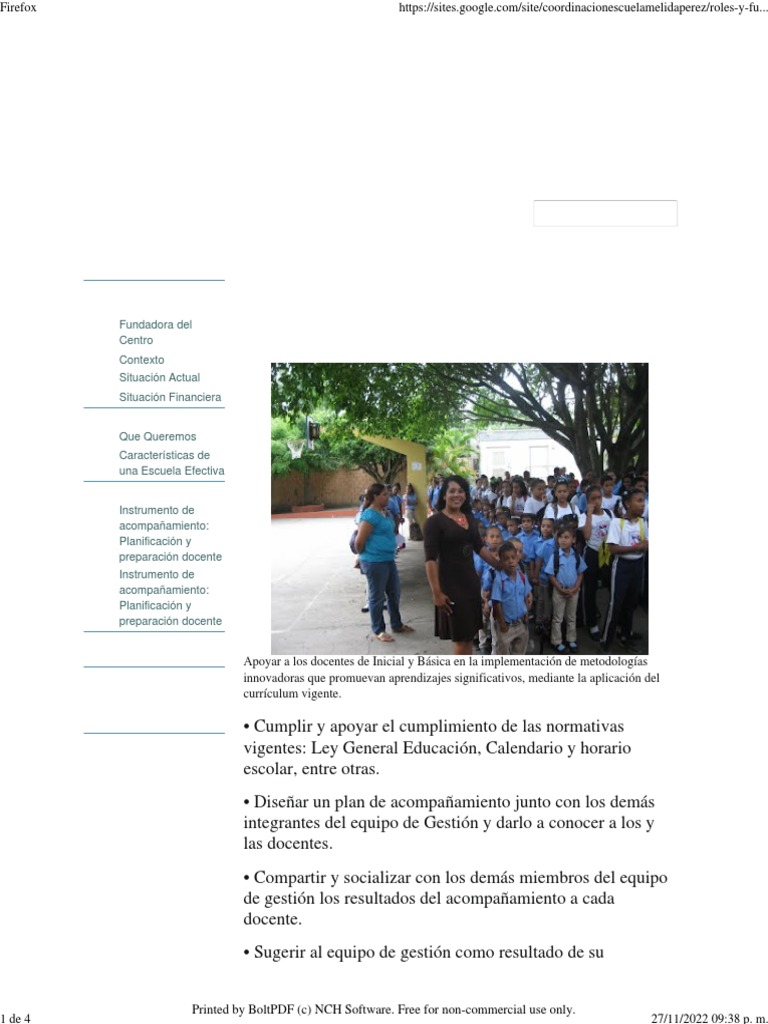 Roles del Coordinador Académico | PDF | Maestros | Plan de estudios