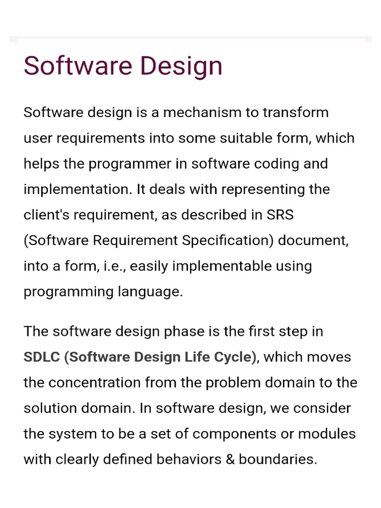 Software Design Principles | PDF
