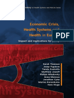 Economic Crisis, Health Systems and Health in Europe_ Impact and Implications for Policy