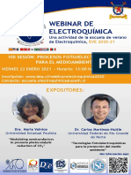 Afiche Webinar Sesión 8 - 22-01-2021 - Procesos Foto-Electroquímicos para El Medio Ambiente