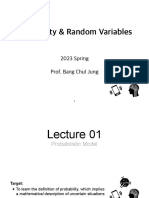 Lecture01 Probabilistic Model