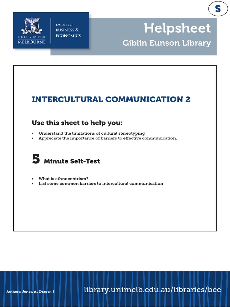 Intercultural Communication2 | PDF | Social Science