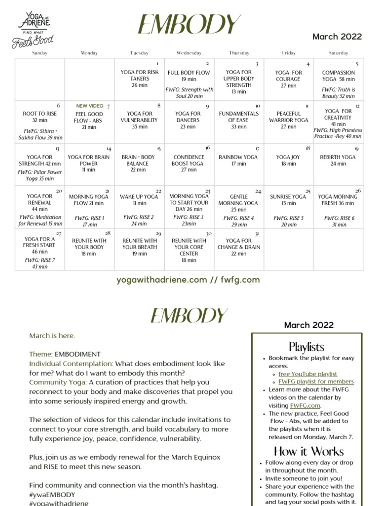 Ywa Calendar March 2025 