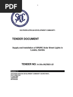 Tender Document - Supply and Installation of SPGRC Solar Street Lights