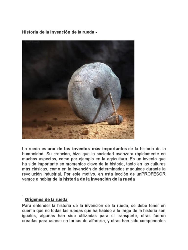 Evolucion de La Rueda 2 | PDF | Ciencias sociales