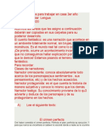 Actividades para 3° Ambos Turnos