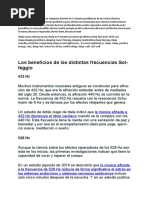 Frecuencias Sanadoras y sus Beneficios | PDF | Frecuencia | Amor