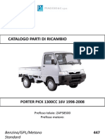 Piaggio Porter Pickup 1300cc 16v 1998-2008