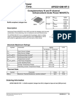 Advanced Power Electronics Corp.: Complementary N and P-Channel Enhancement-Mode Power Mosfets