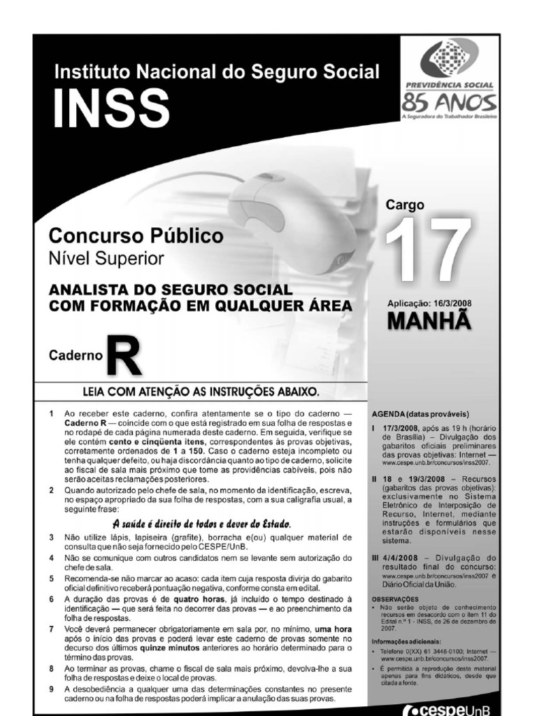 Analista Do Seguro Social INSS | PDF