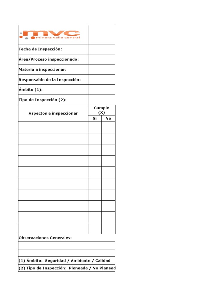 R-021 Registro de Inspeccion | PDF | Negocios | Finanzas y dinero