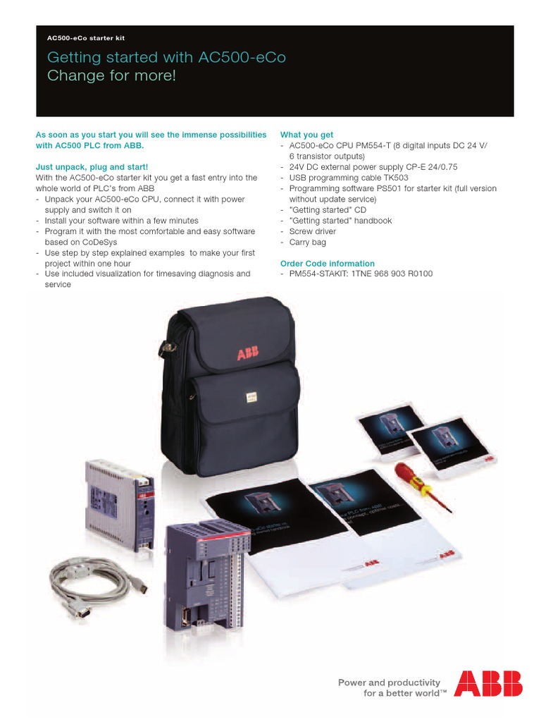 AC500-eCo Starter Kit Guide | PDF | Programmable Logic Controller ...
