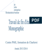 Travail de Fin D'études - Monographie Mai 2014