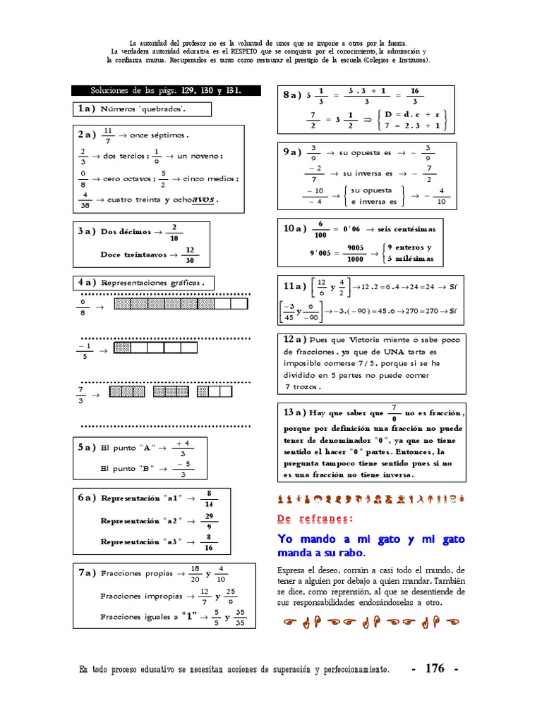 11 Fichas de Repaso de Los Temas 1 Al 3, Con Soluciones. (P. 176 A 194 ...