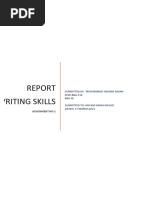 Report Writing Skills Assgn 1 Sp20-Bba-110