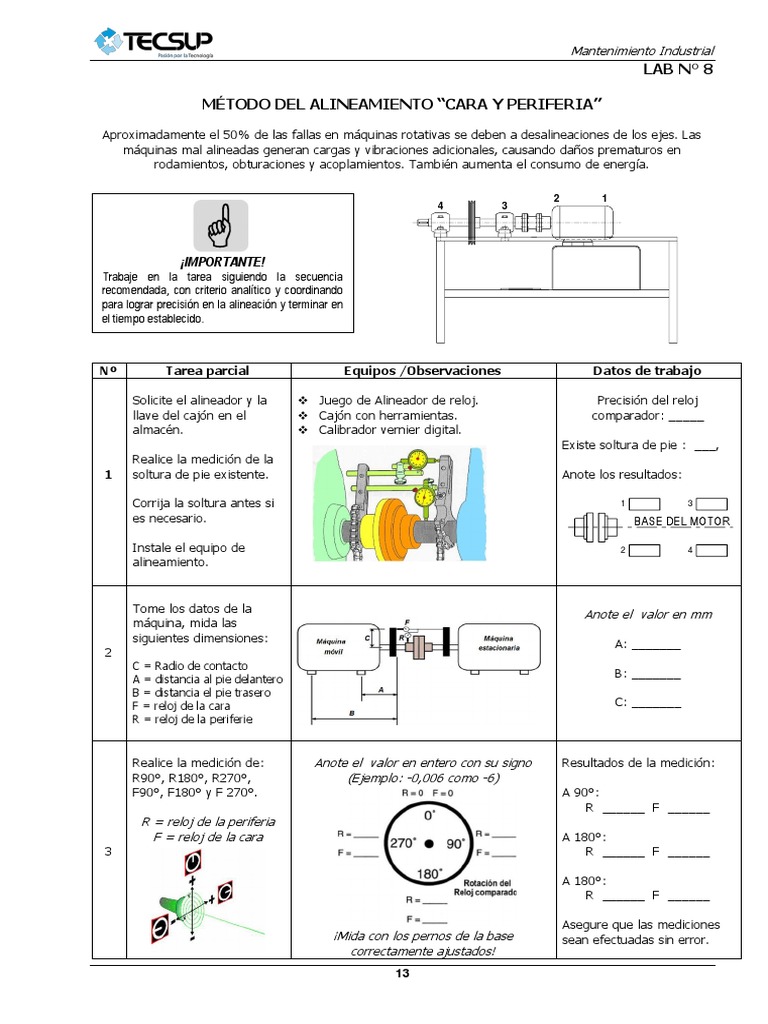 Alineamiento de Ejes en Mantenimiento Industrial | PDF