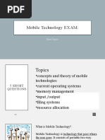 Mobile Technology Exam Topics