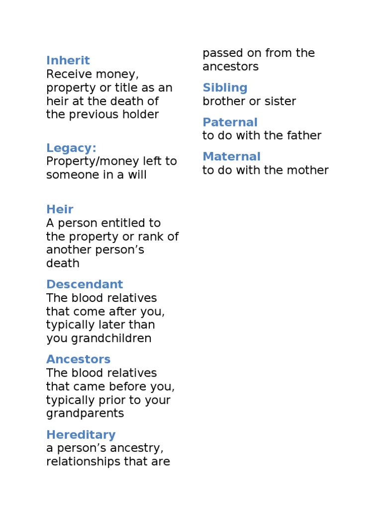 Inherit Sibling Paternal Maternal | PDF | Inheritance | Kinship And Descent