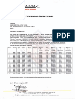 Certf. de Operativdad de Extintores - LT 01