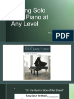 Jeremy Siskind - Playing Solo Jazz Piano