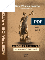 FACUNDES, Williane Tibúrcio (Org.) - Ciências Jurídicas Na Amazônia Sul-Ocidental: Mostra de Artigos (Vol. 5)