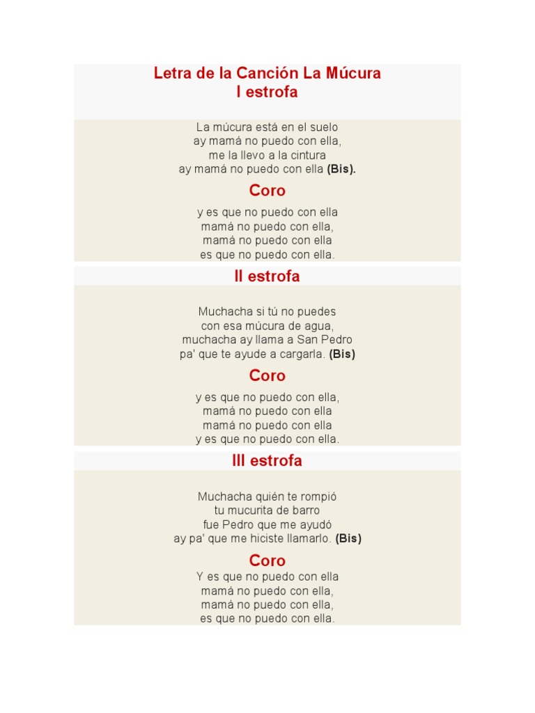 La Cancion de La Múcura PDF