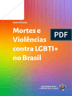 Dossie de Mortes e Violencias Contra LGBTI No Brasil 2022 ACONTECE ANTRA ABGLT