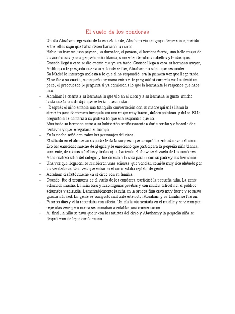 El Vuelo de Los Condores PDF